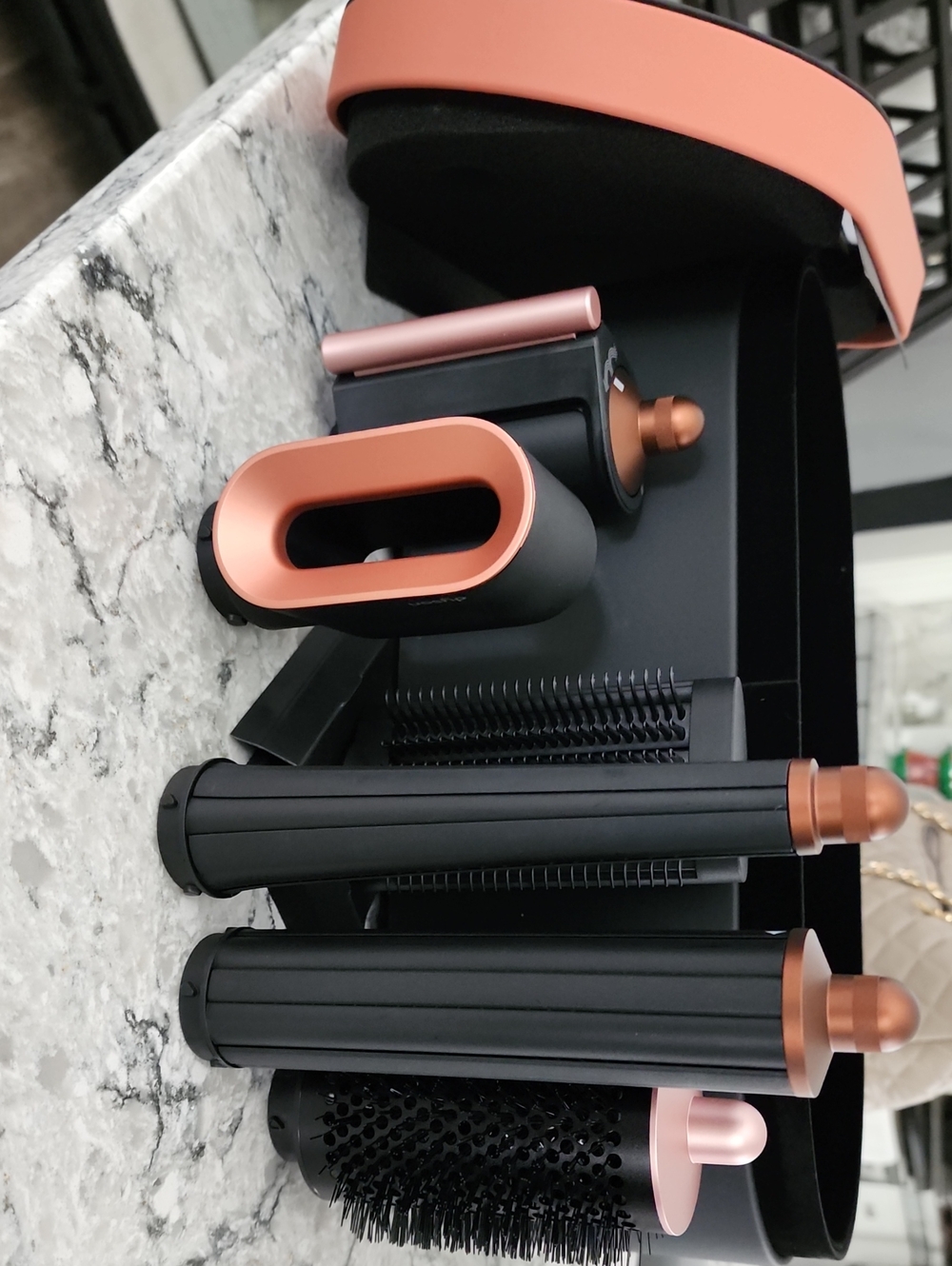 Dyson Hair Styling Set in Black and Rose Gold! Attactchments And Box Only